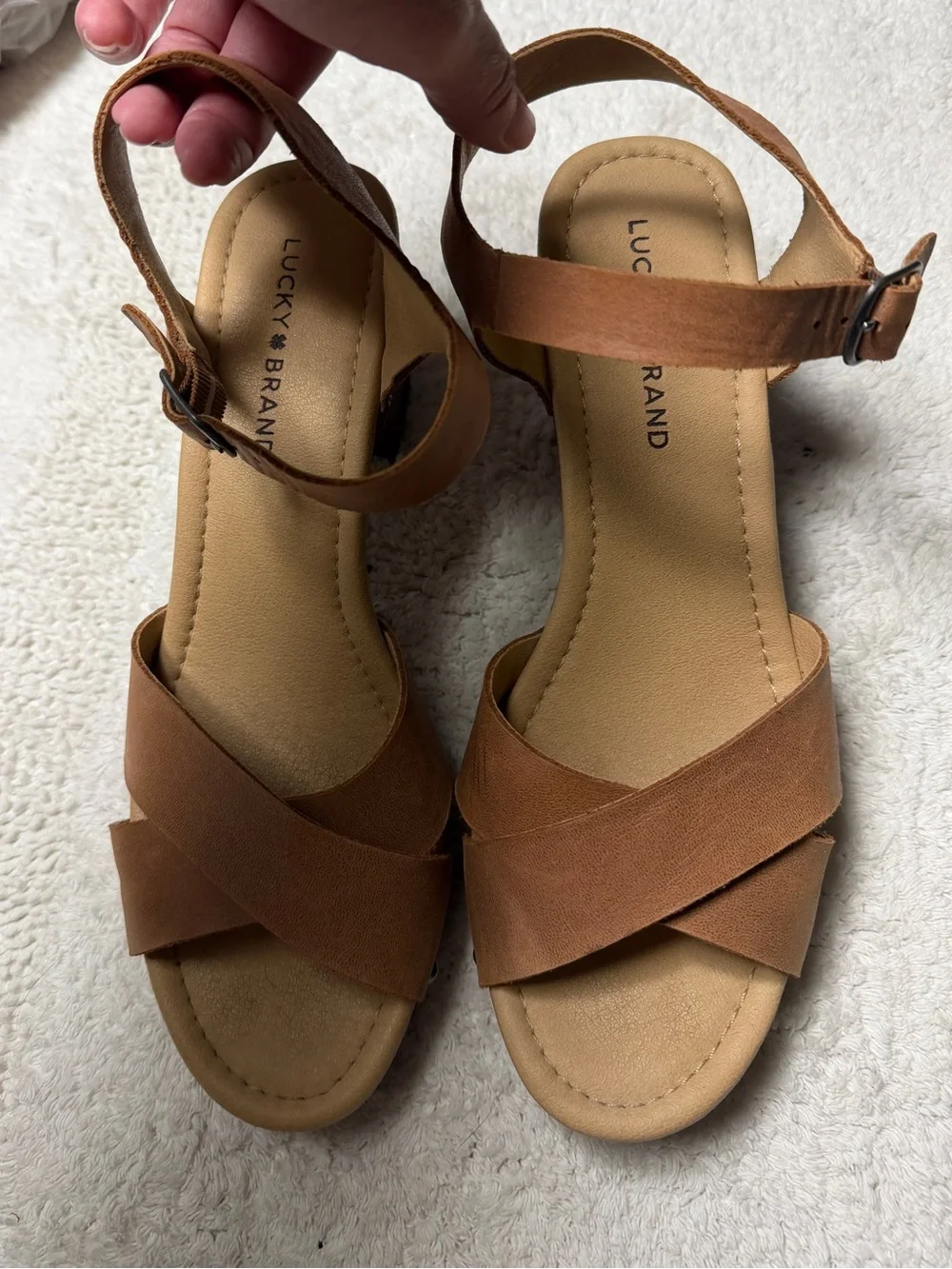 Lucky Brand “Haidlee” Platform Clog Sandals